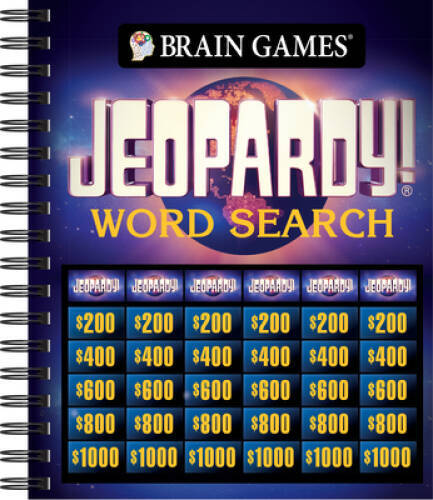 Brain Games – Jeopardy Word Search – Spiral-bound – GOOD