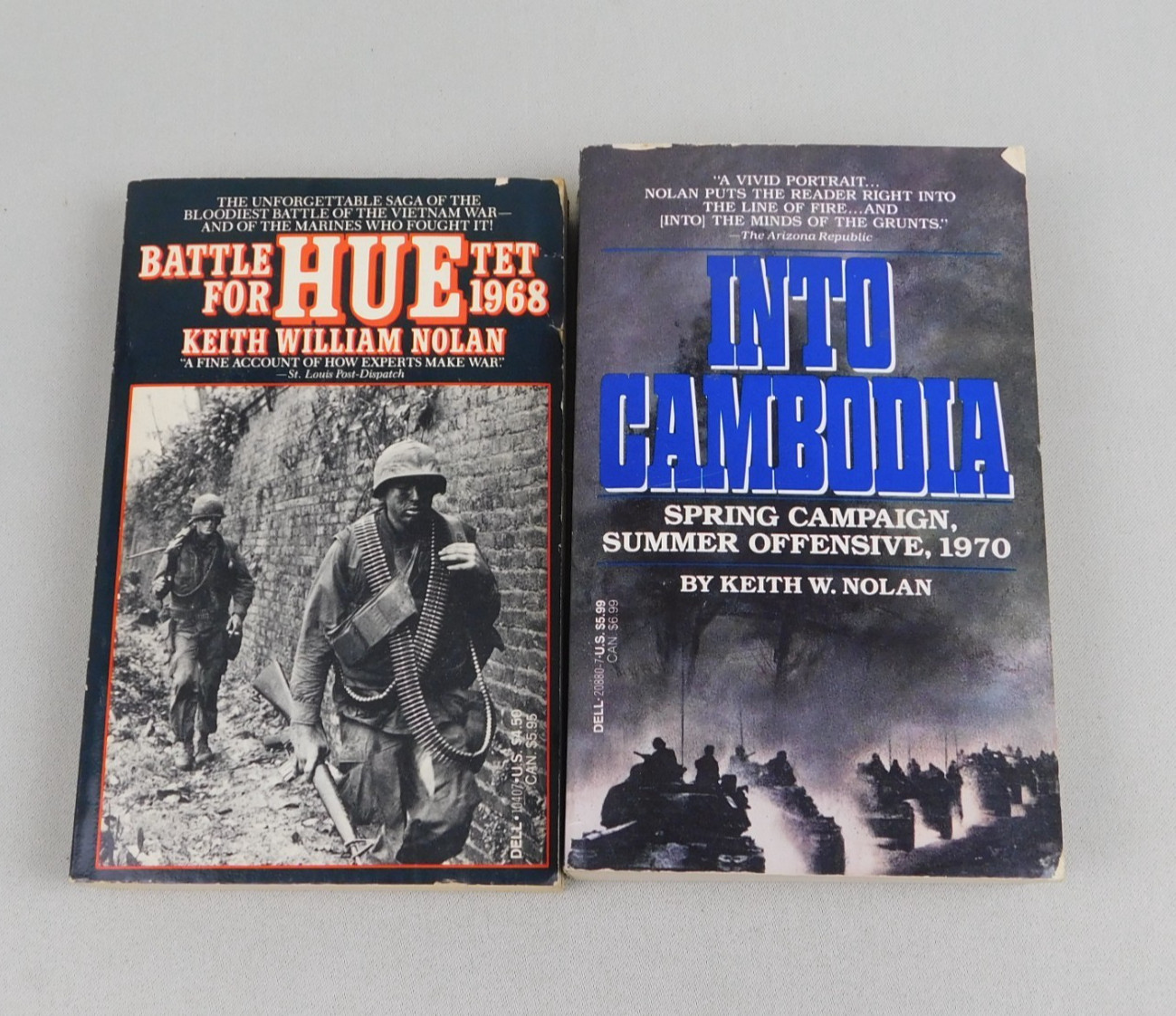 2 Keith William Nolan Military War Paperbacks Into Cambodia 1968 Battle For Hue