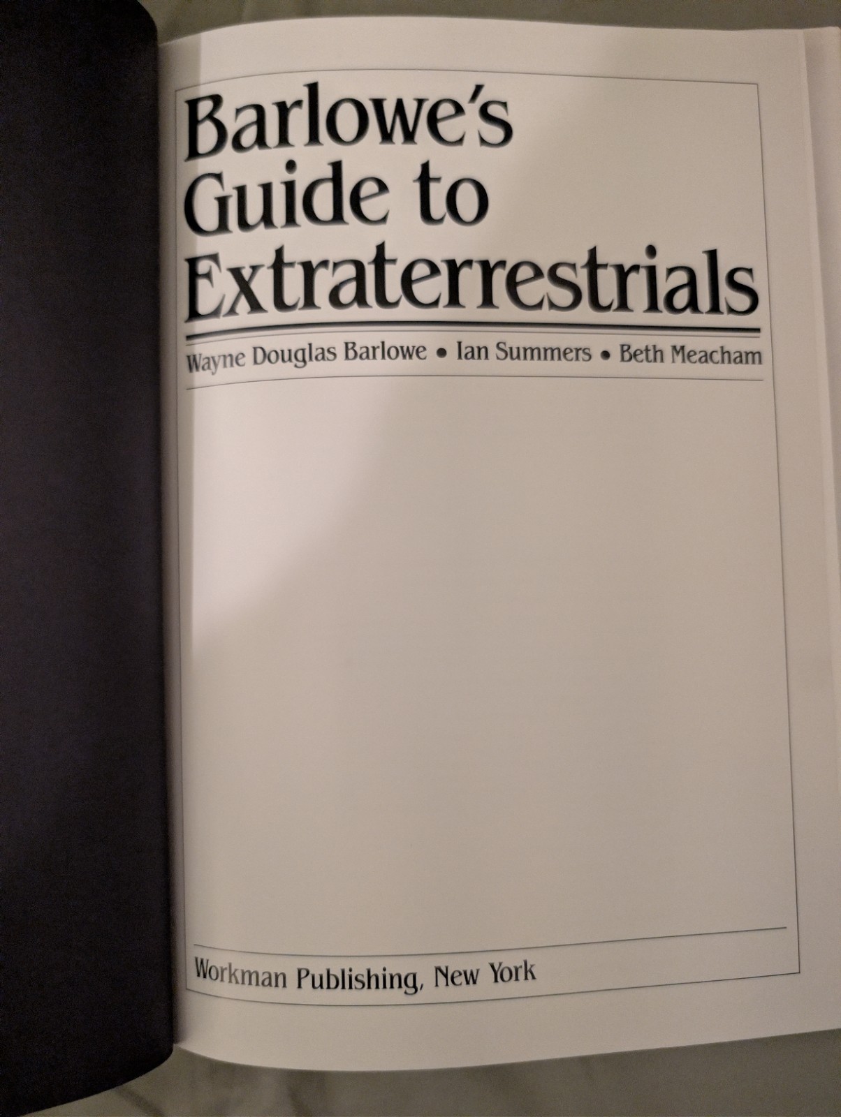 Barlowe’s Guide to Extraterrestrials Wayne Douglas Barlowe 1987 Hardcover HB