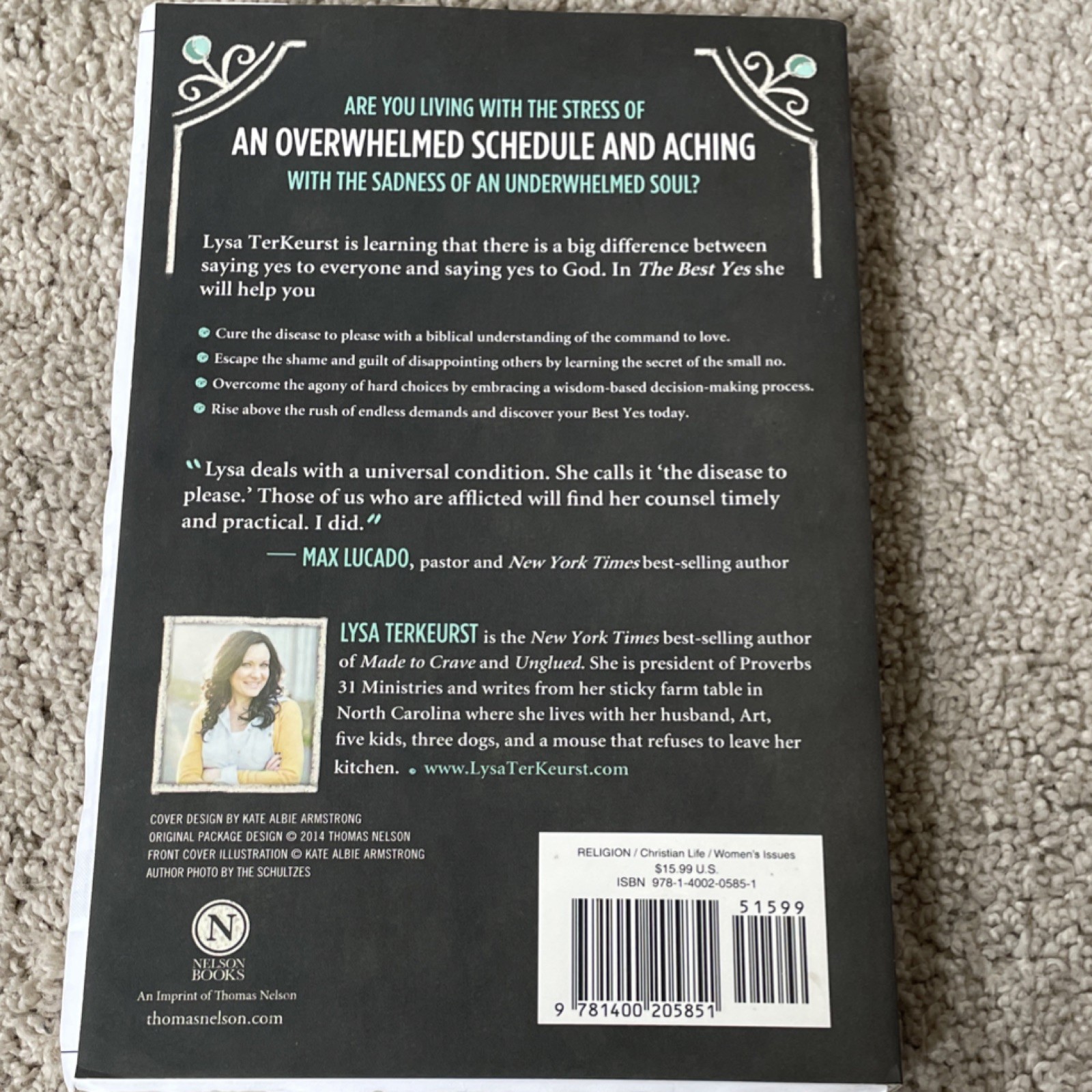 The Best Yes by Lysa TerKeurst, Paperback, Decision-Making & Self-Help