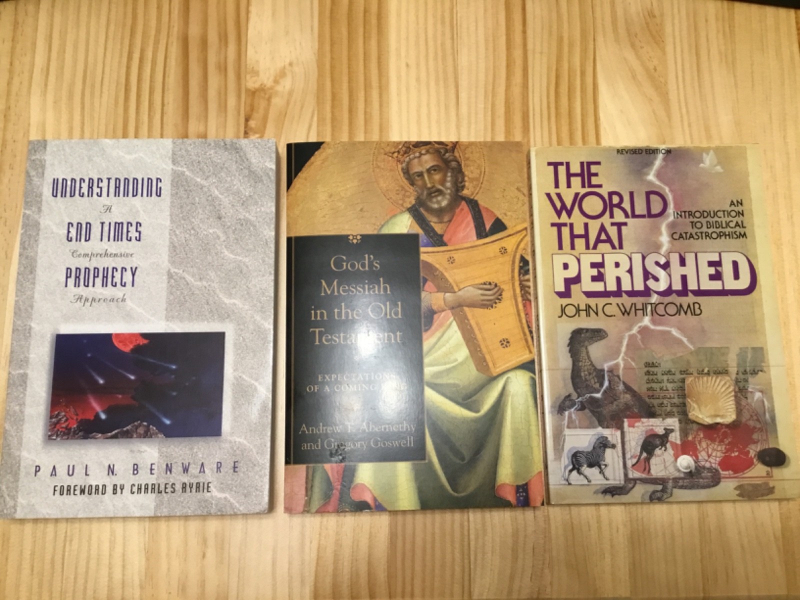 Lot of 3 Christian Books on Biblical Eschatology-END Times Prophecy-Like New