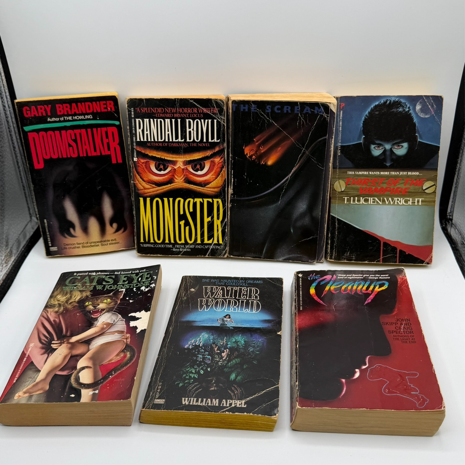 Vintage Horror Paperback Lot 7 Splatterpunk Slush Johnstone Skipp Brandner Pulp