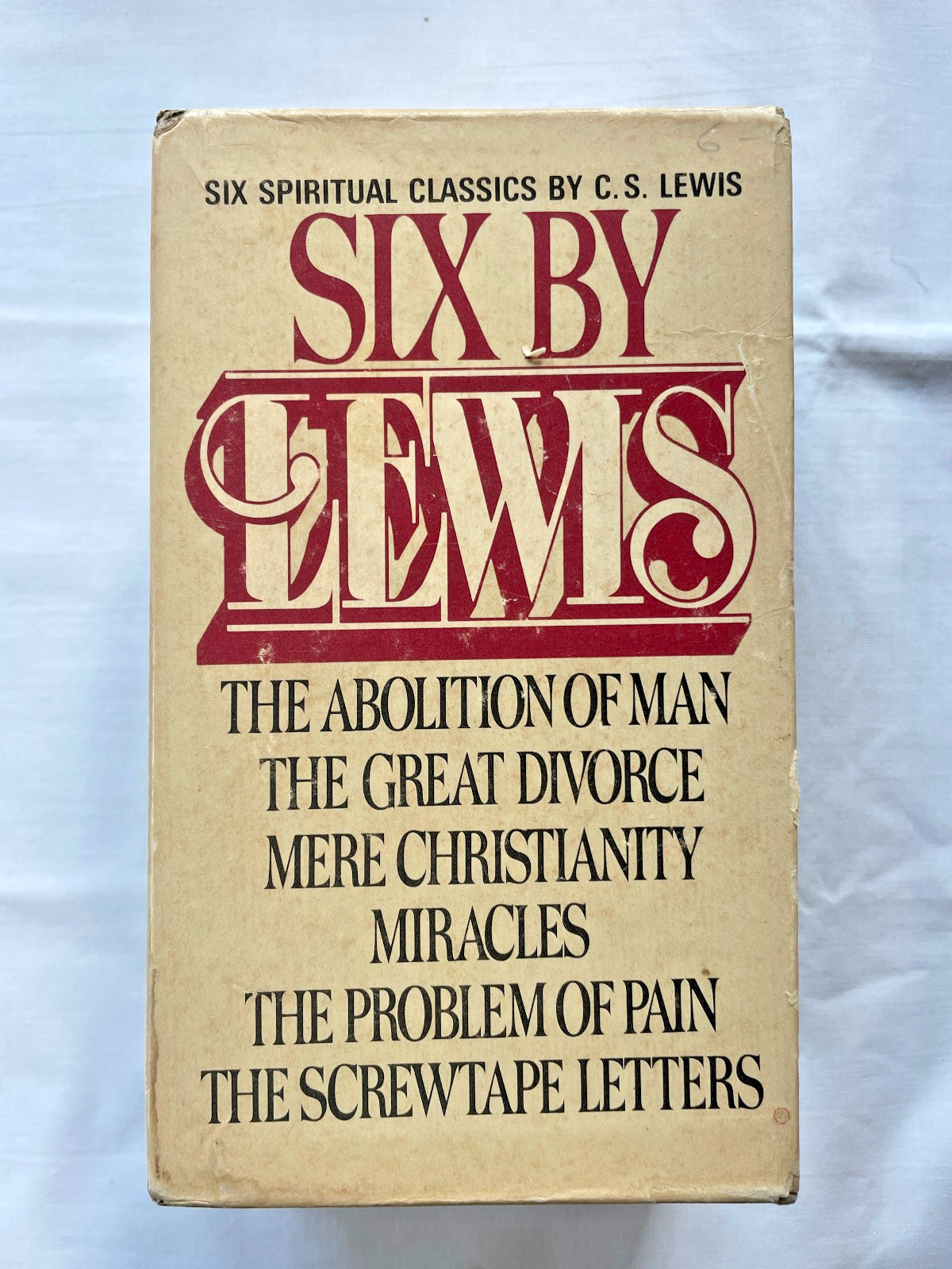 Six by Lewis by C. S. Lewis (Macmillan, 1978) Spiritual Classics, 6 PB Box Set