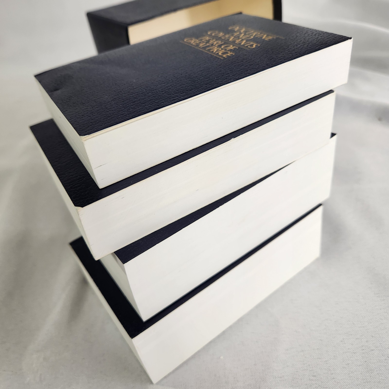 Pocket Scripture Set Tiny Holy Bible Book of Mormon LDS Triple Combo Blue Box