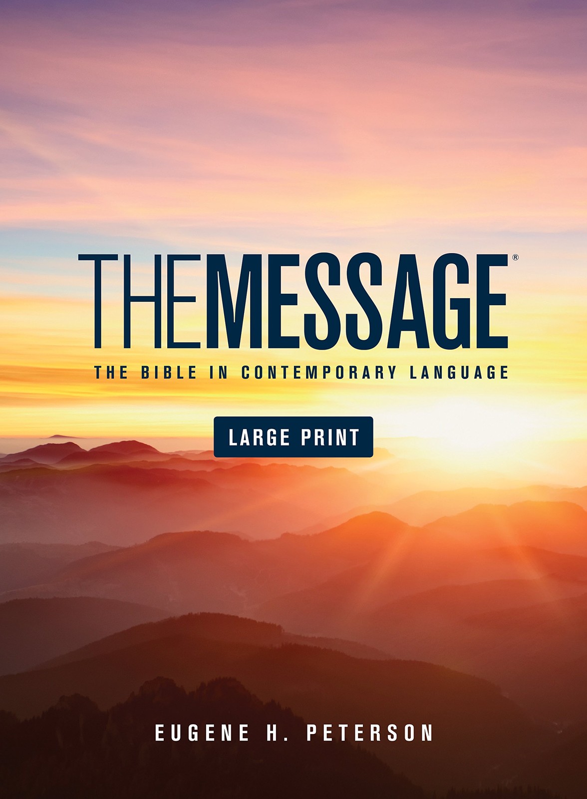 The Message Large Print (Hardcover): The Bible in Contemporary Language – ha…