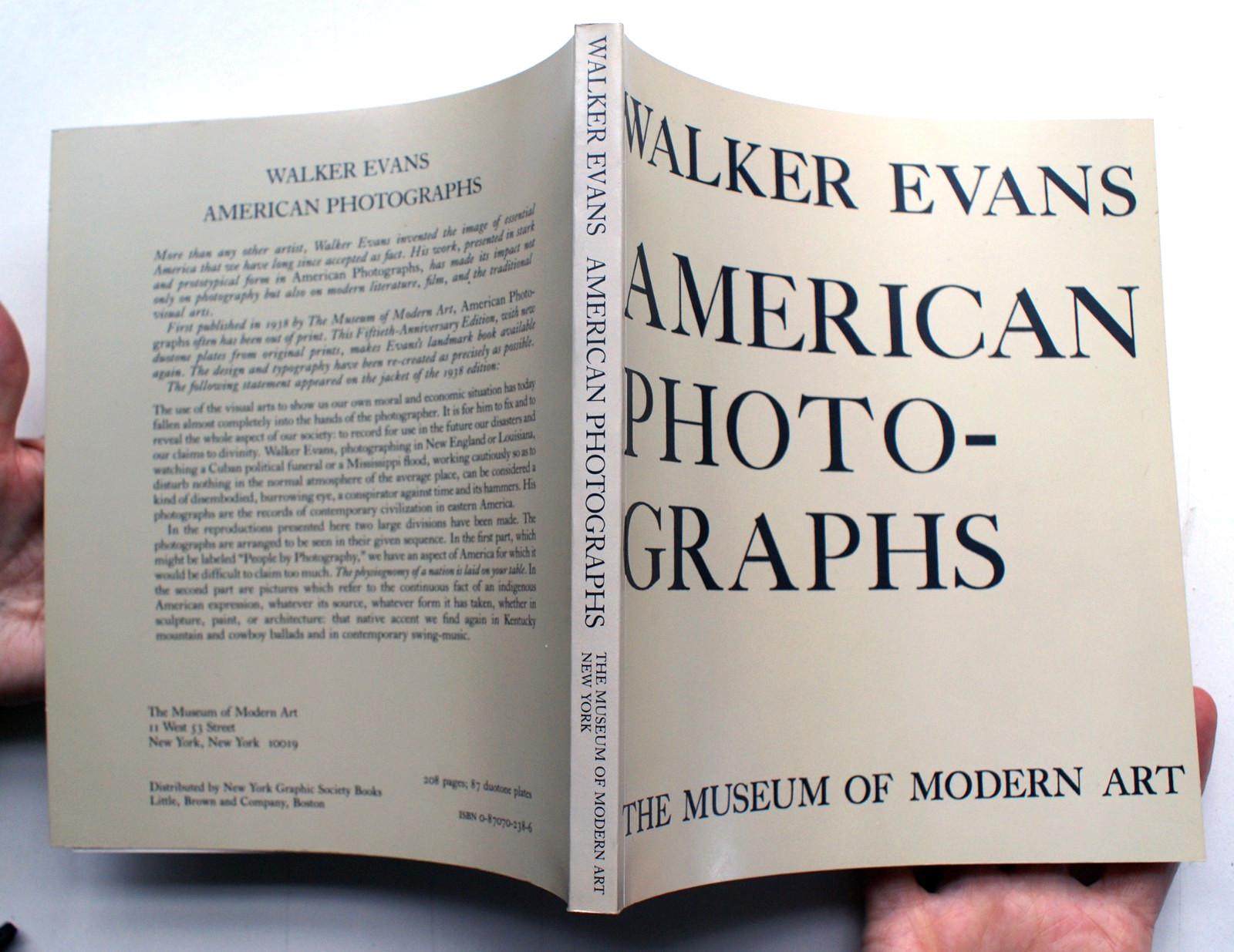 WALKER EVANS AMERICAN PHOTOGRAPHS 1988 Museum of Modern Art NY [315]