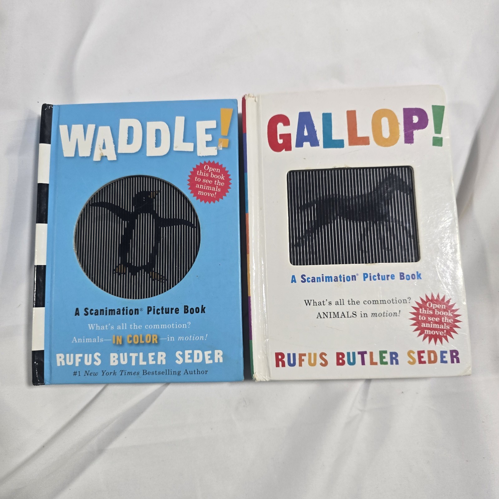 Gallop And Waddle Scanimation Picture Books – Board books By Seder, Rufus Butler