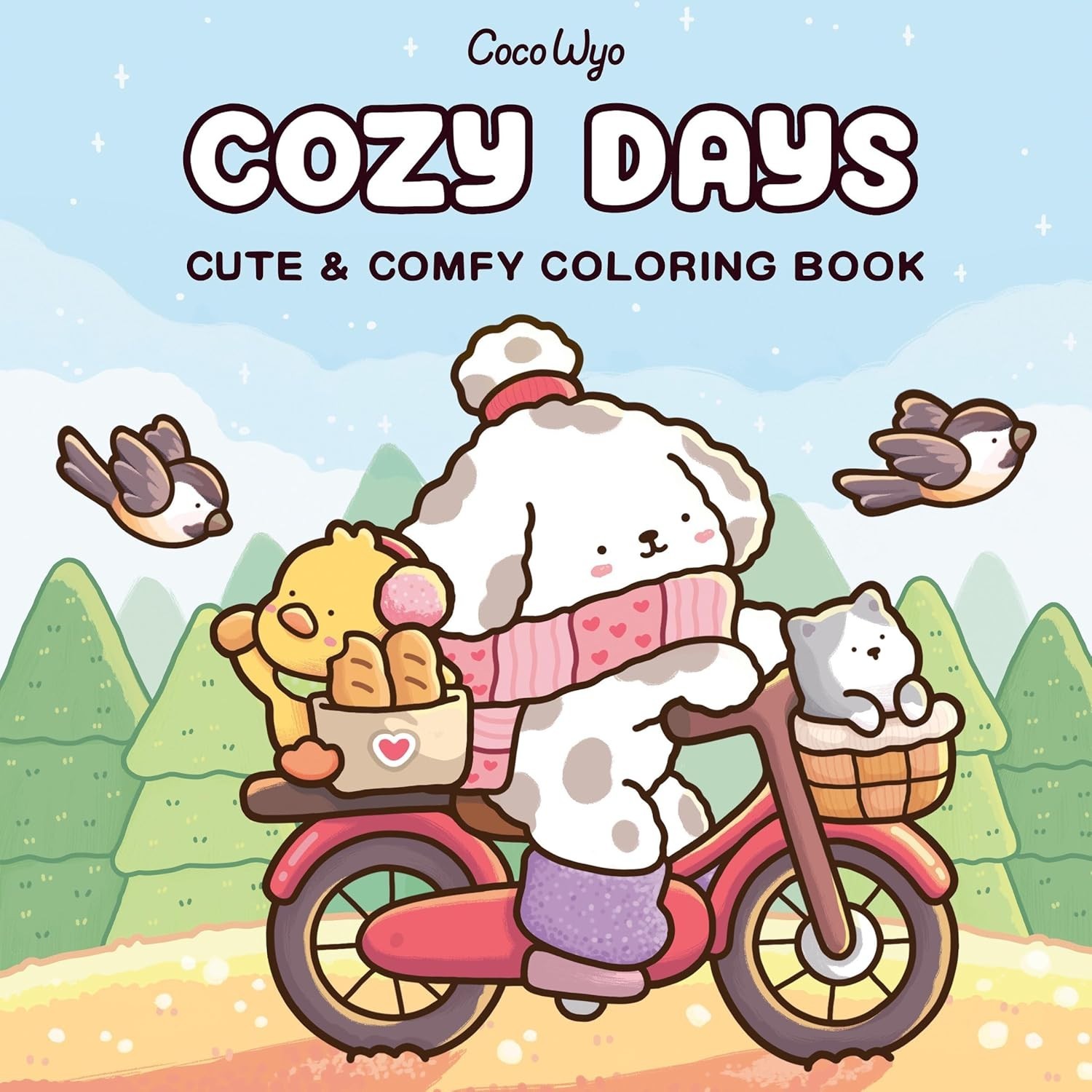 Cozy Days: Coloring Book for Adults and Kids (Cozy Spaces Coloring) Paperback –