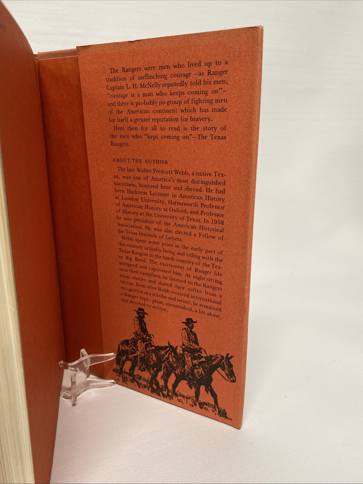 THE STORY OF THE TEXAS RANGERS By Walter Prescott Webb Second Ed Red F6