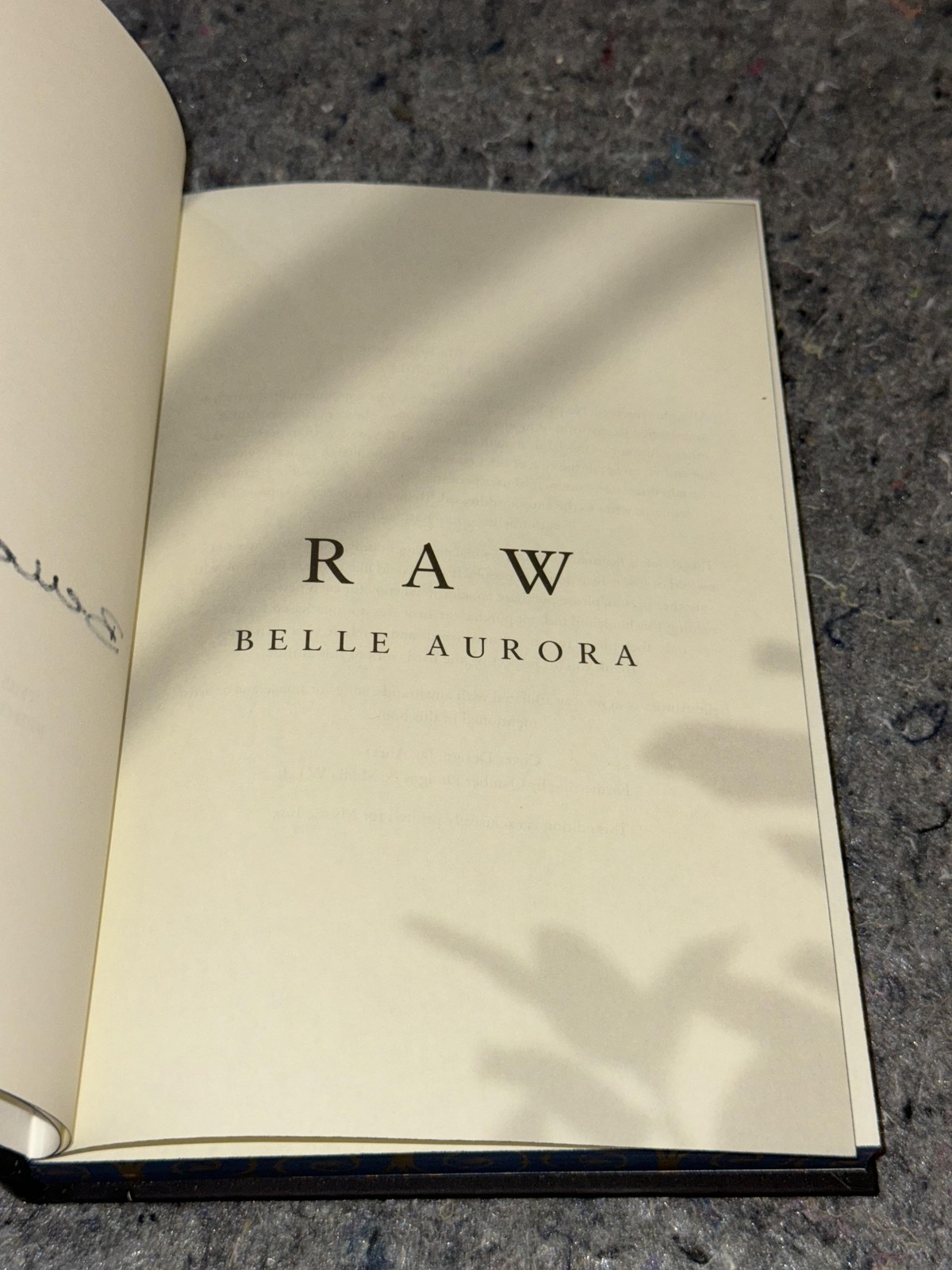 RAW & RAW Rebirth Belle Aurora Mystic Box 2 Vol Black HC Signed Romance Set