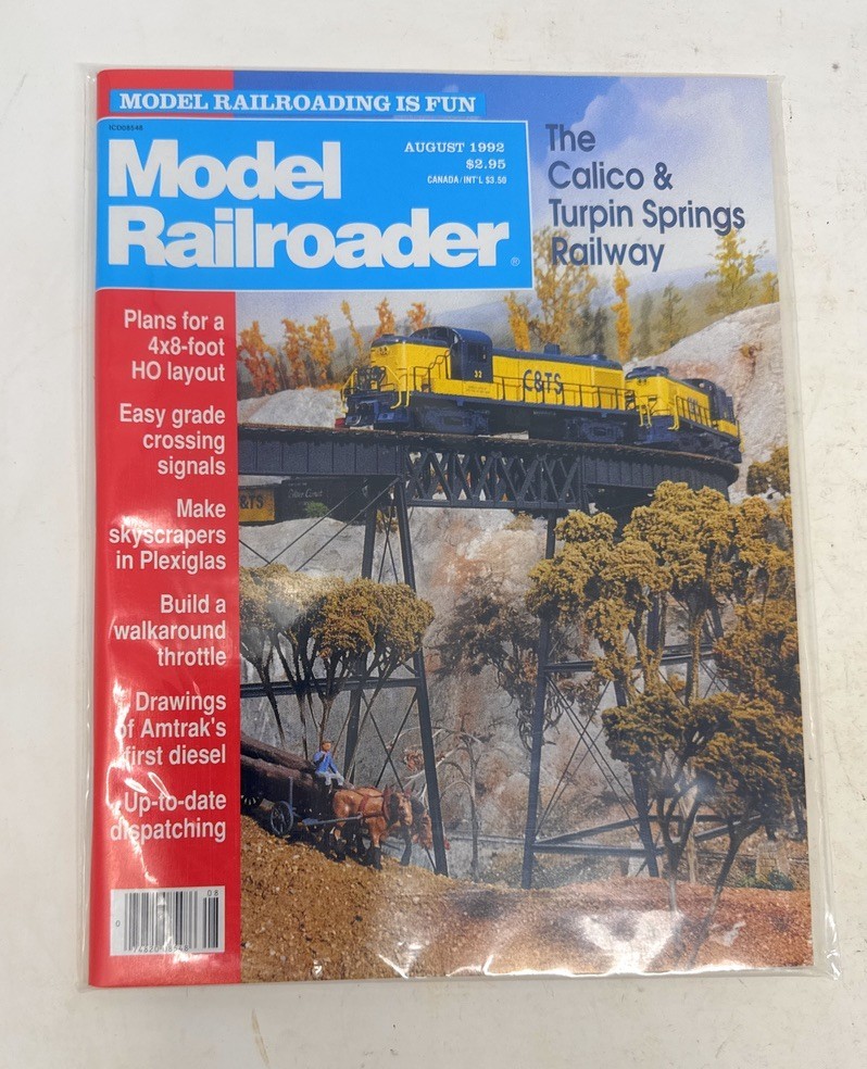 Model Railroader Magazine August 1992