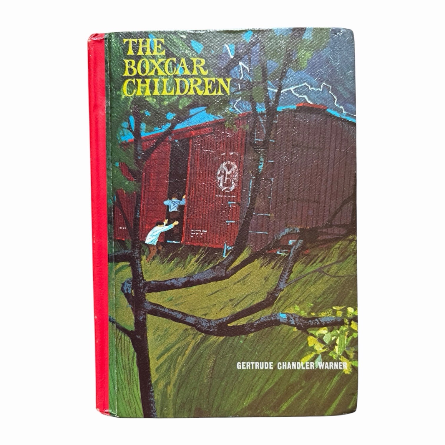 Vintage The Boxcar Children by Gertrude Chandler Warner 1977 Red Spine Hardcover
