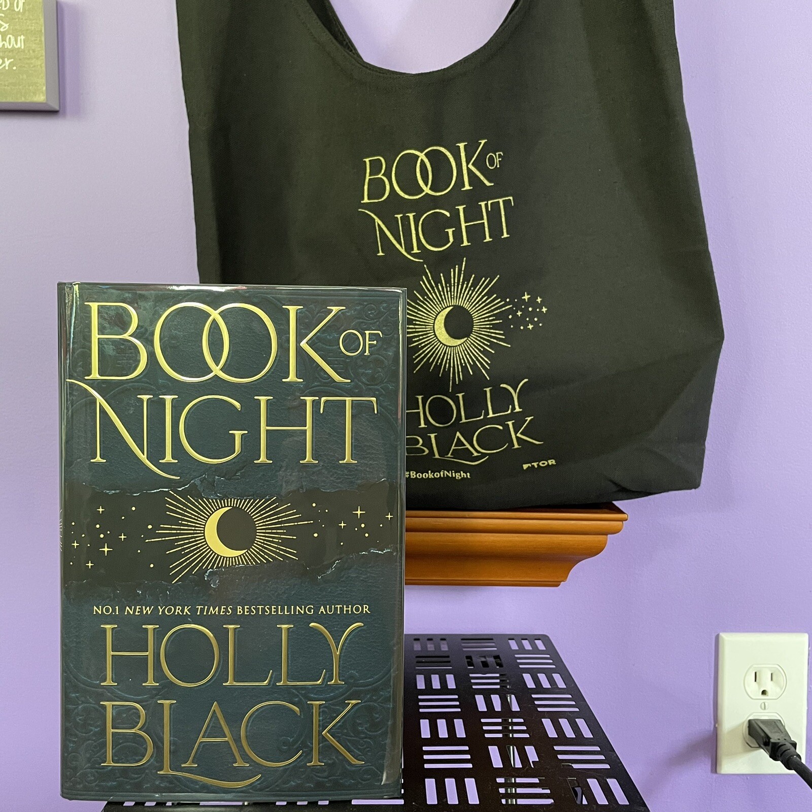 Book of Night Holly Black Goldsboro Signed W/ Preorder Tote Bag