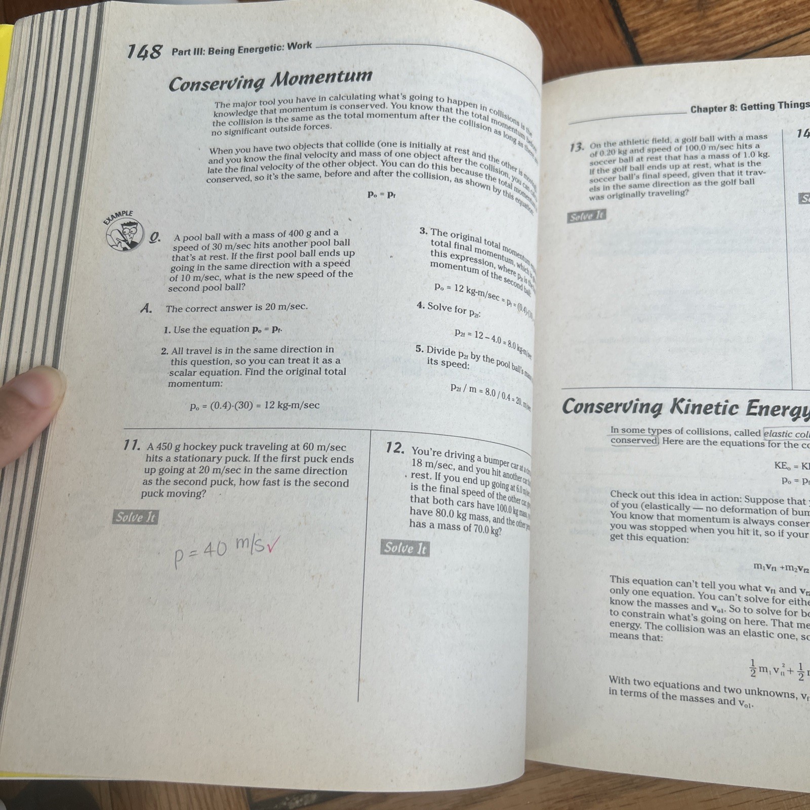Physics Workbook For Dummies Paperback By Steven Holzner (TEXT WRITTEN INSIDE)