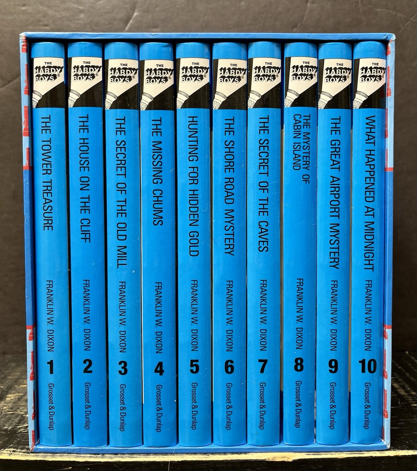 The Hardy Boys Collection Box Set Books #1-10 Hardcover Like New H1
