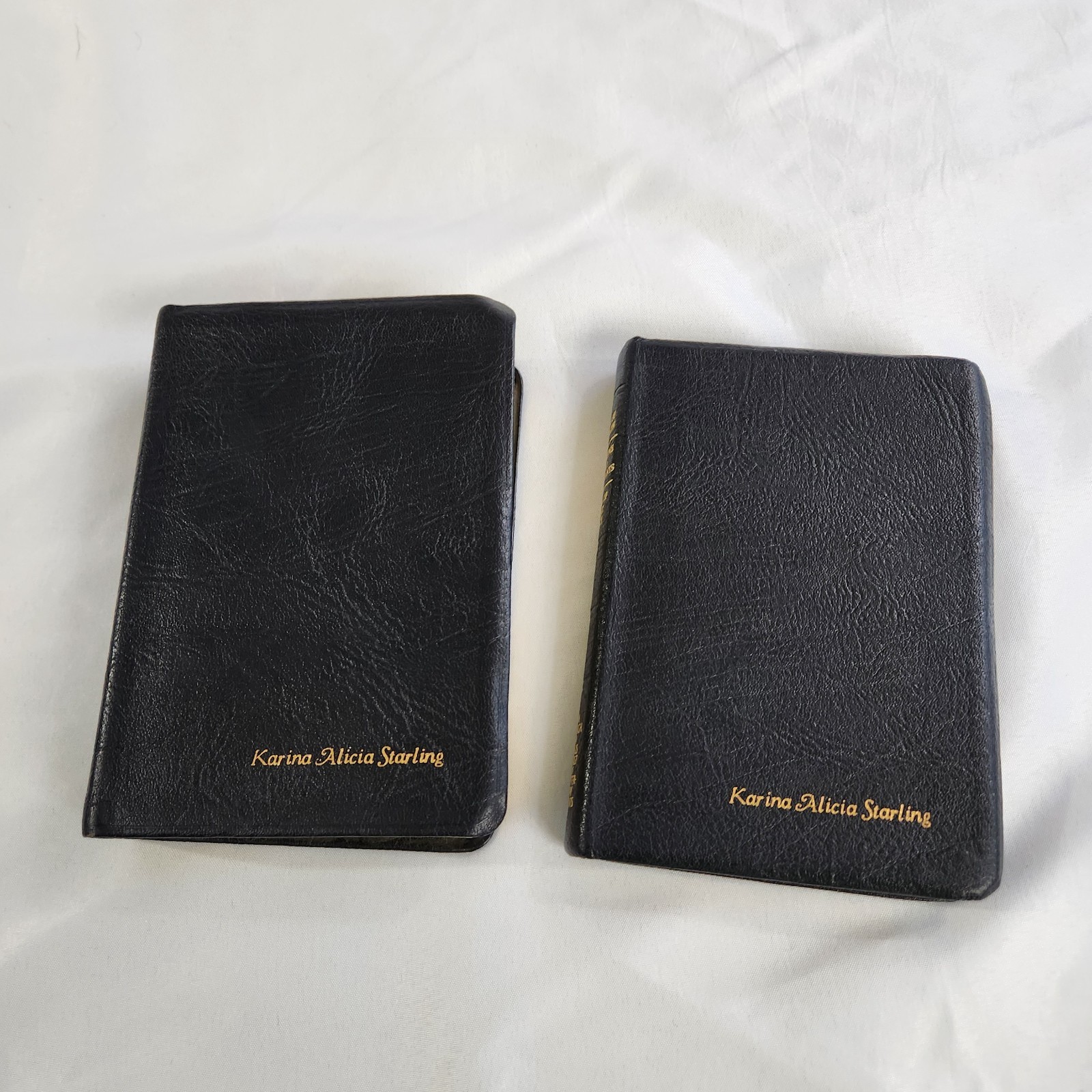 Black Scripture Set Holy Bible Book of Mormon LDS Triple Combo Standard Quad