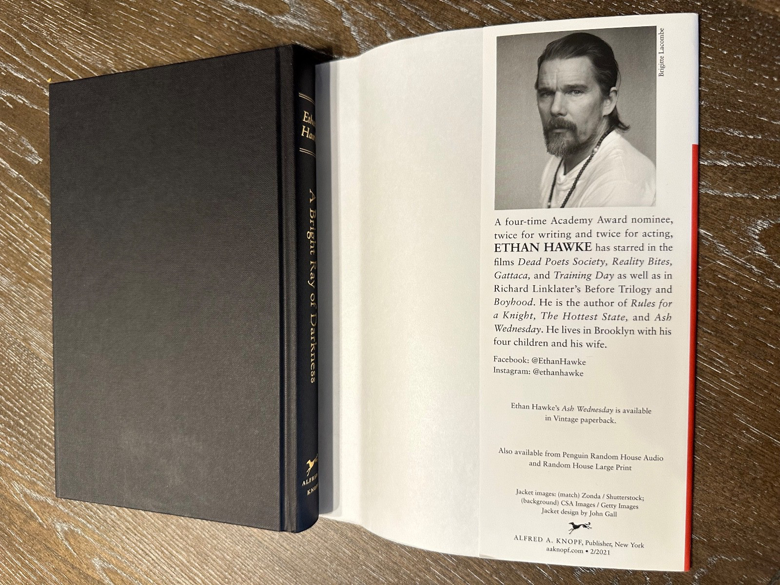 A Bright Ray of Darkness – Ethan Hawk – 1st Printing – HCDJ -2021