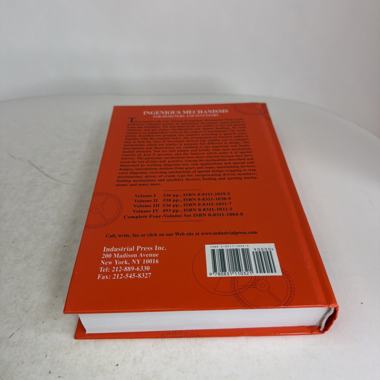 Ingenious Mechanisms for Designers and Inventors Industrial Press Vol. 1-4 VGC