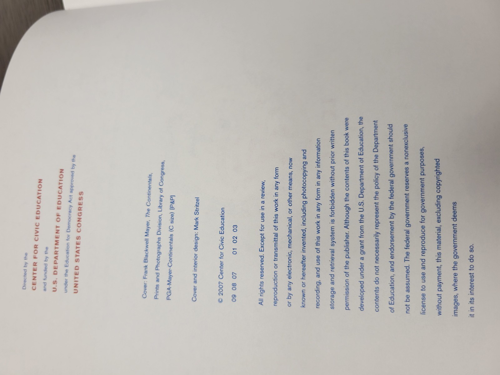 We the People The Citizen and the Constitution, Level 2 Center For civic ed.