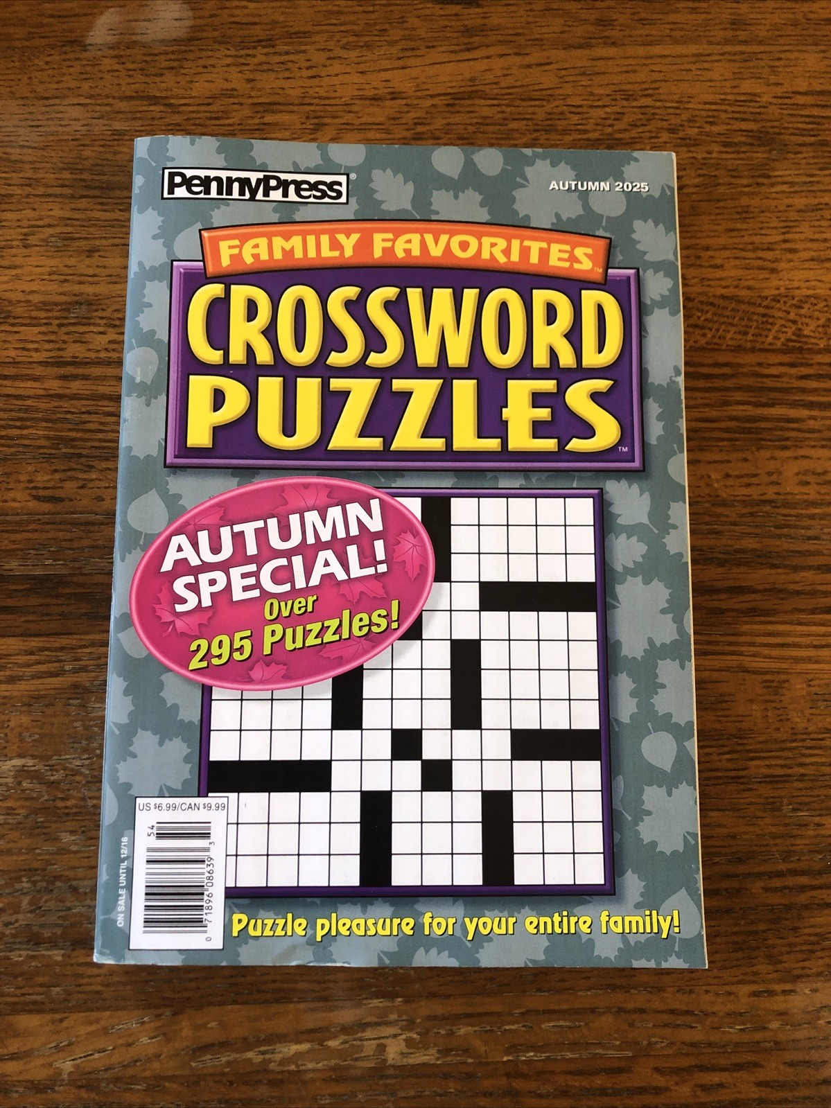 Penny Press Family Favorites Crossword Puzzles- 25 Autumn Special – 295+ Puzzles
