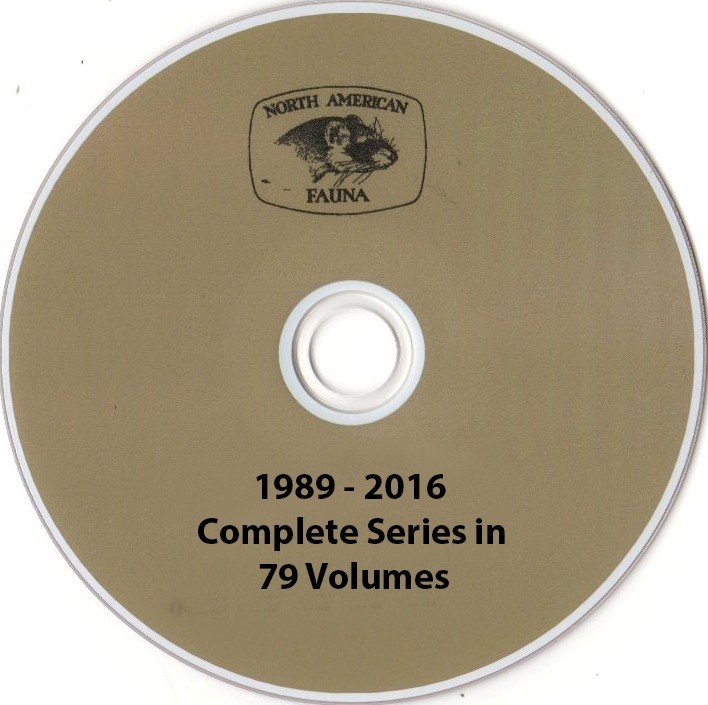 North American Fauna series complete run 1889 to 2016 79 books on DVD o