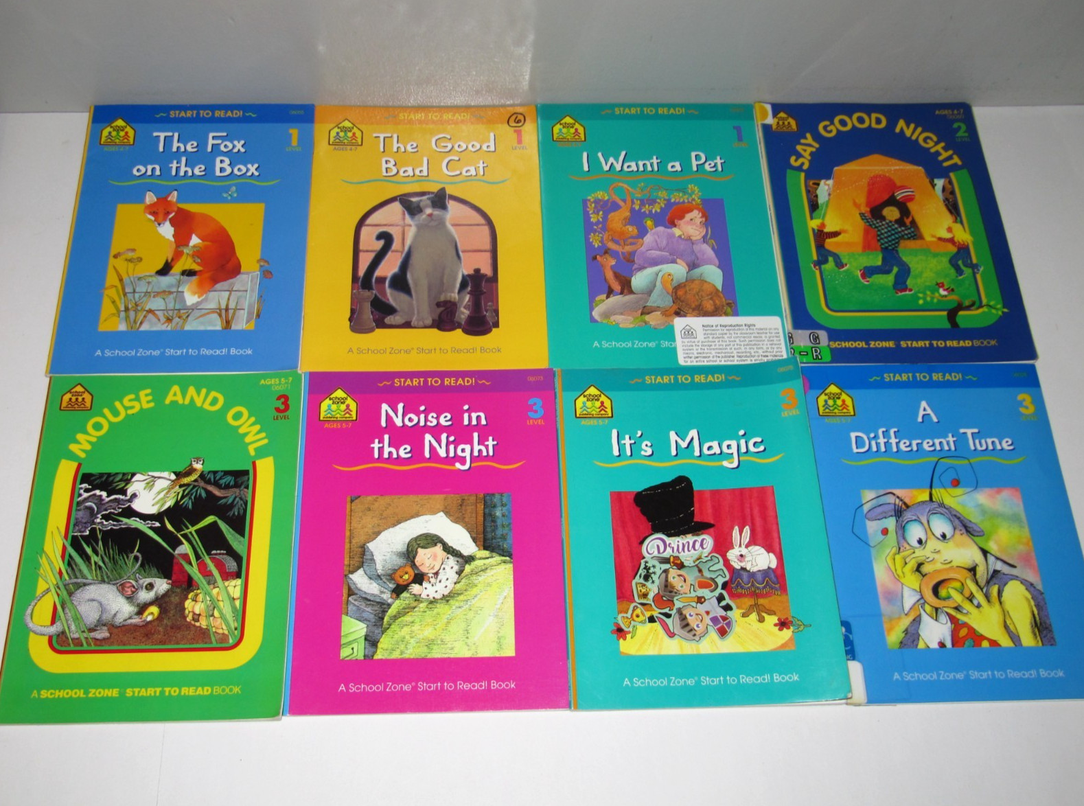 School Zone Start to Read! Lot of 16 early readers TPB Ages 4-7 Level 1 2 3