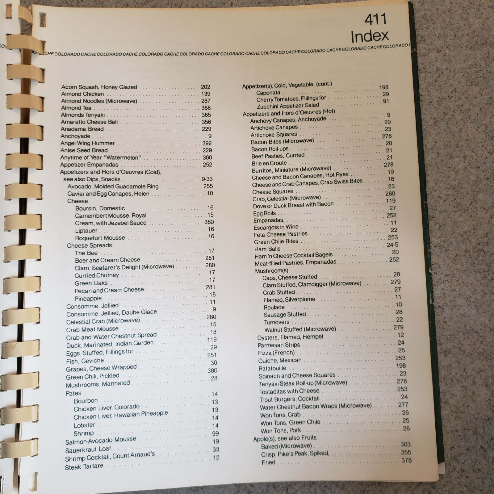Colorado Cache Cookbook 430 Pages Great Book