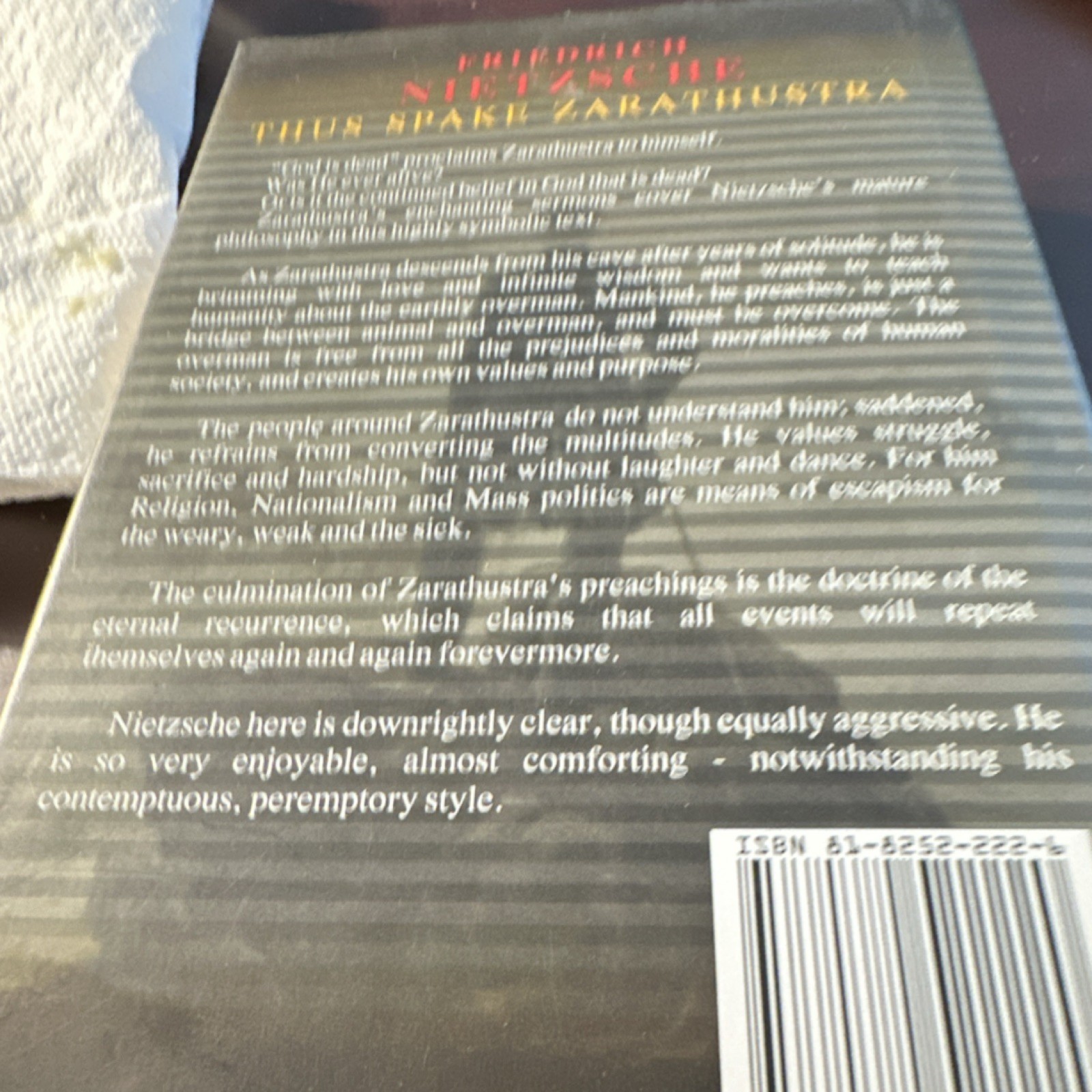 Friedrich Nietzsche Thus Spake Zarathustra Wilco HC DJ Classic Library 1st Ed