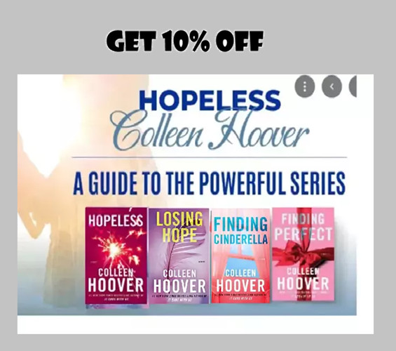 BEST SELLING COMBO BOOK SET OF COLLEEN HOOVER(HOPELESS+LOSING HOPE+FINDING