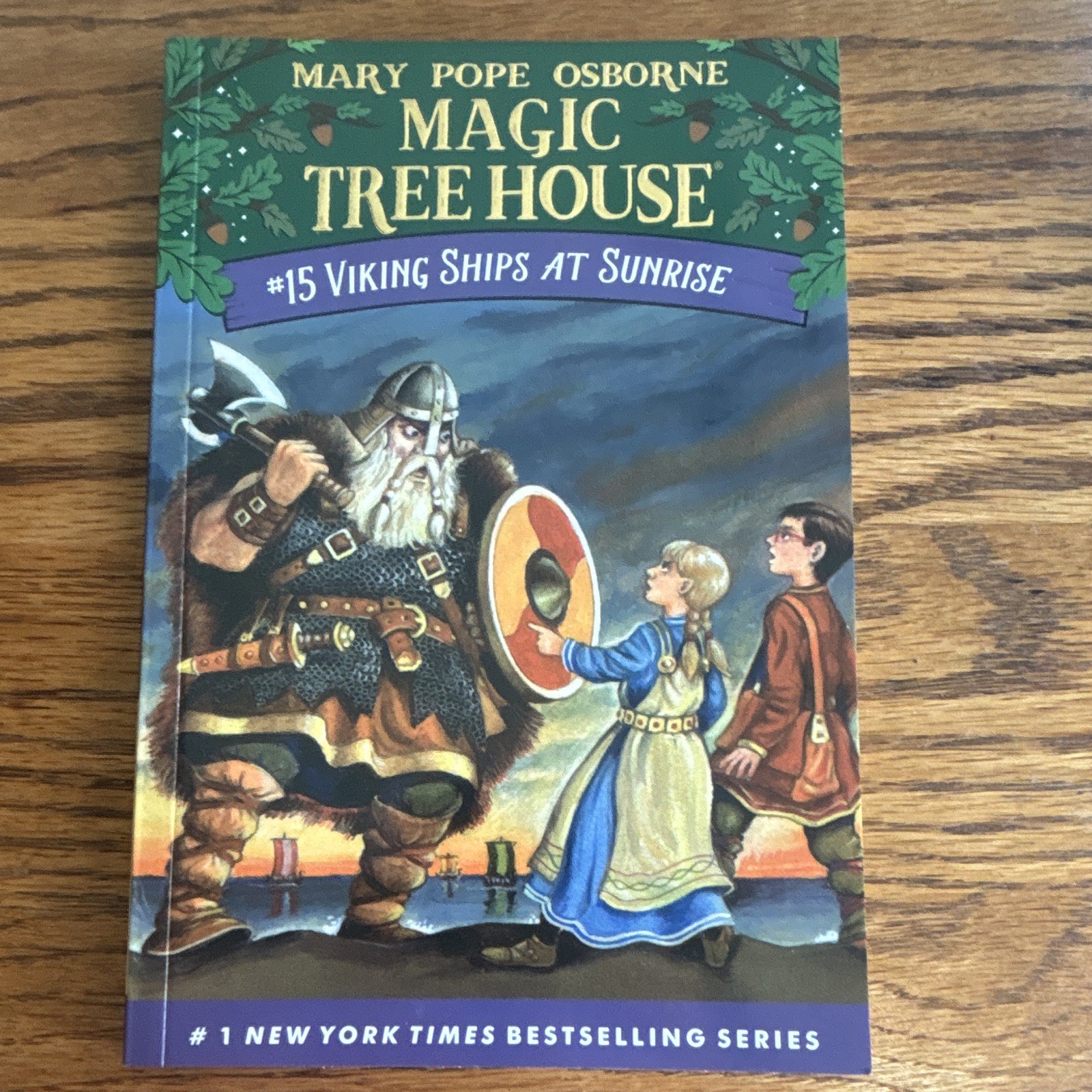 Mary Pope Osborne Magic Tree House #15 Viking Ships at Sunrise PB 1998 Illus