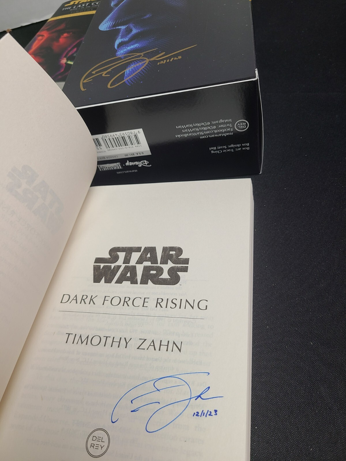 SIGNED x4 Thrawn Trilogy Boxed Set Star Wars Legends Heir Empire Timothy Zahn