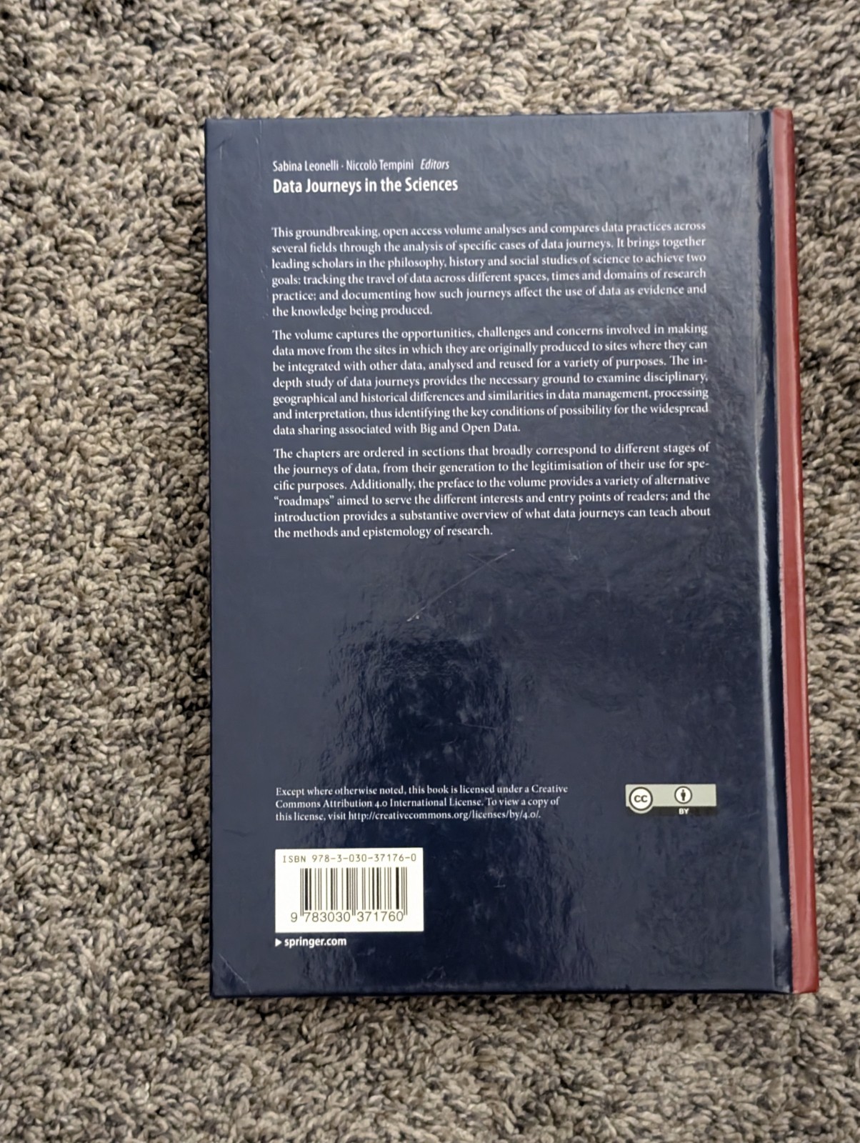 Data Journeys in the Sciences Open Access- Hardcover By Leonelli, Sabina