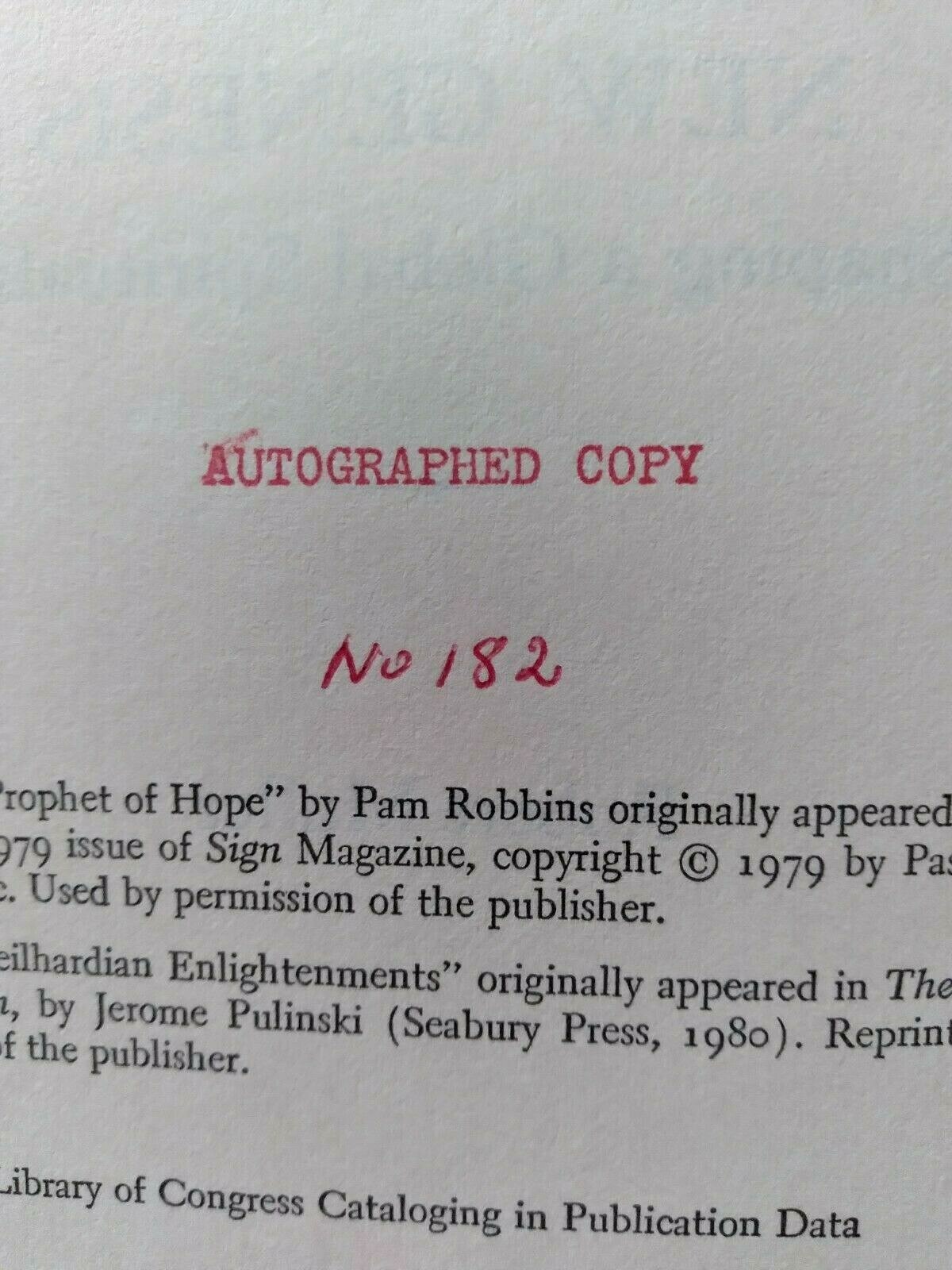 Autographed, First Edition, Numbered Copy, NEW GENESIS By Robert Muller – H/C