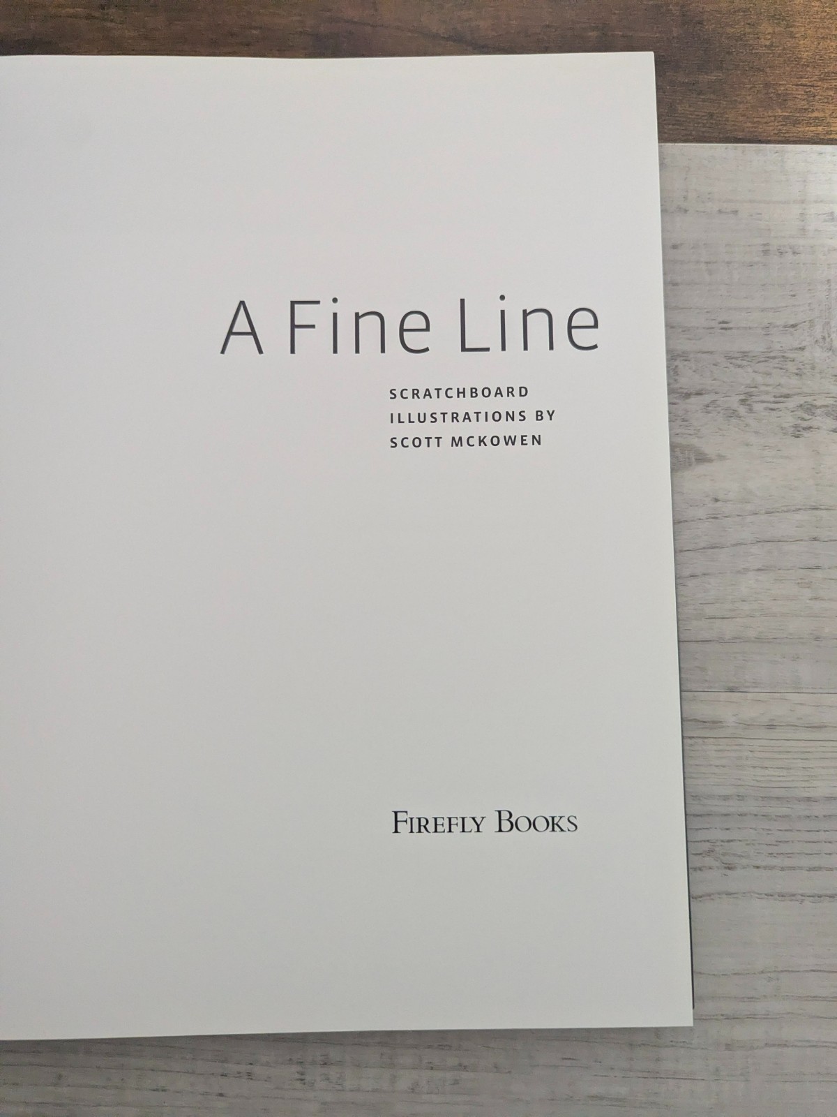 A Fine Line: Scratchboard Illustrations by Scott McKowen; S. McKowen – HC/DJ/VG