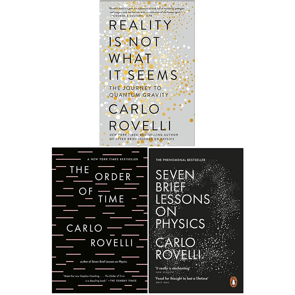 Carlo Rovelli Collection 3 Books Set (Reality Is Not What It Seems, The Order…