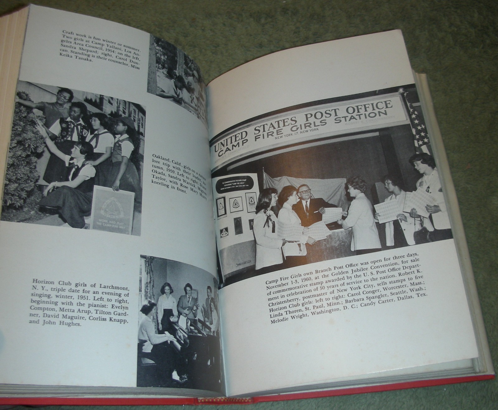 WO-HE-LO The Story Of The Camp Fire Girls by Helen Buckler et al 1961 HC/DJ 1st