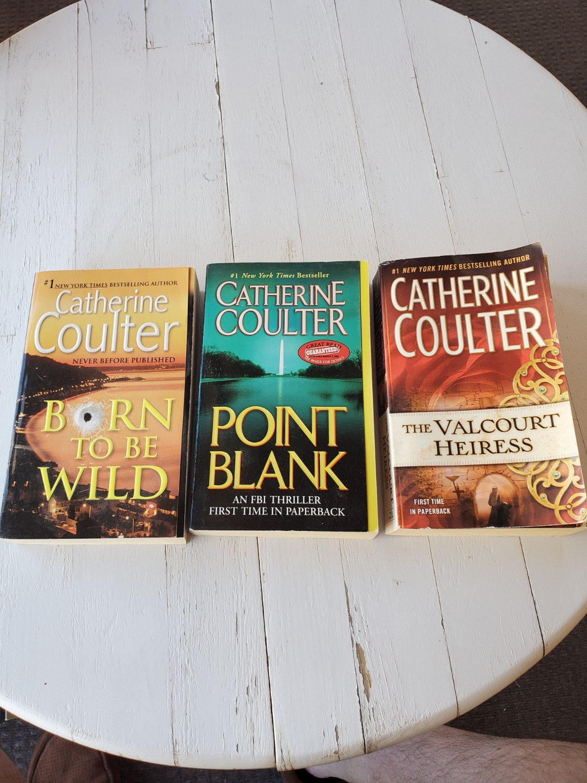 Lot of Catherine Coulter novels, set of 3,paperback,2005, 2006 & 2010 box 7 266