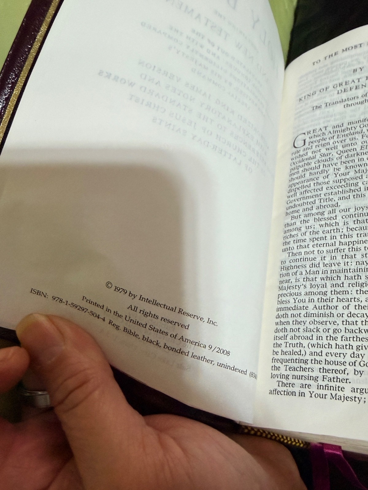 Holy Bible Book of Mormon Doctrine and Covenants Pearl of Great Price