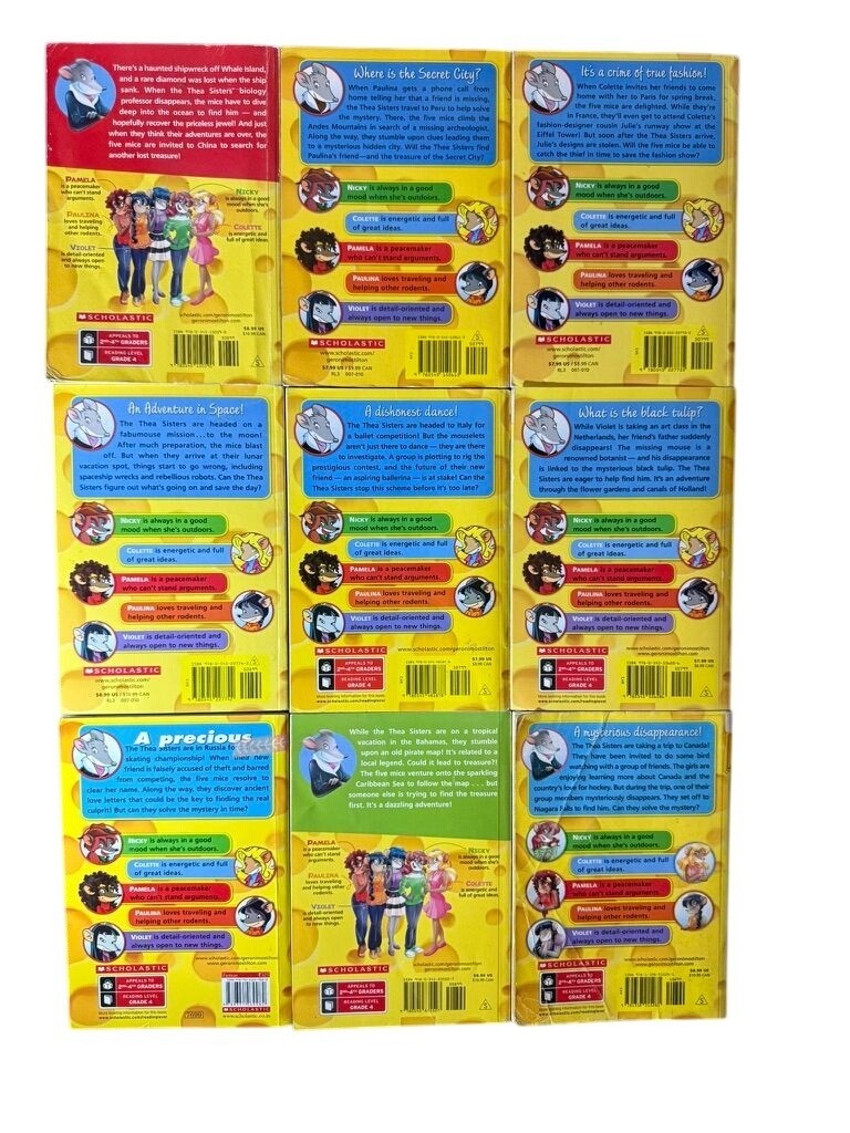 Geronimo Stilton | Thea Stilton Series #3 4 5 7 14 18 21 22 27 | 9 Books Total