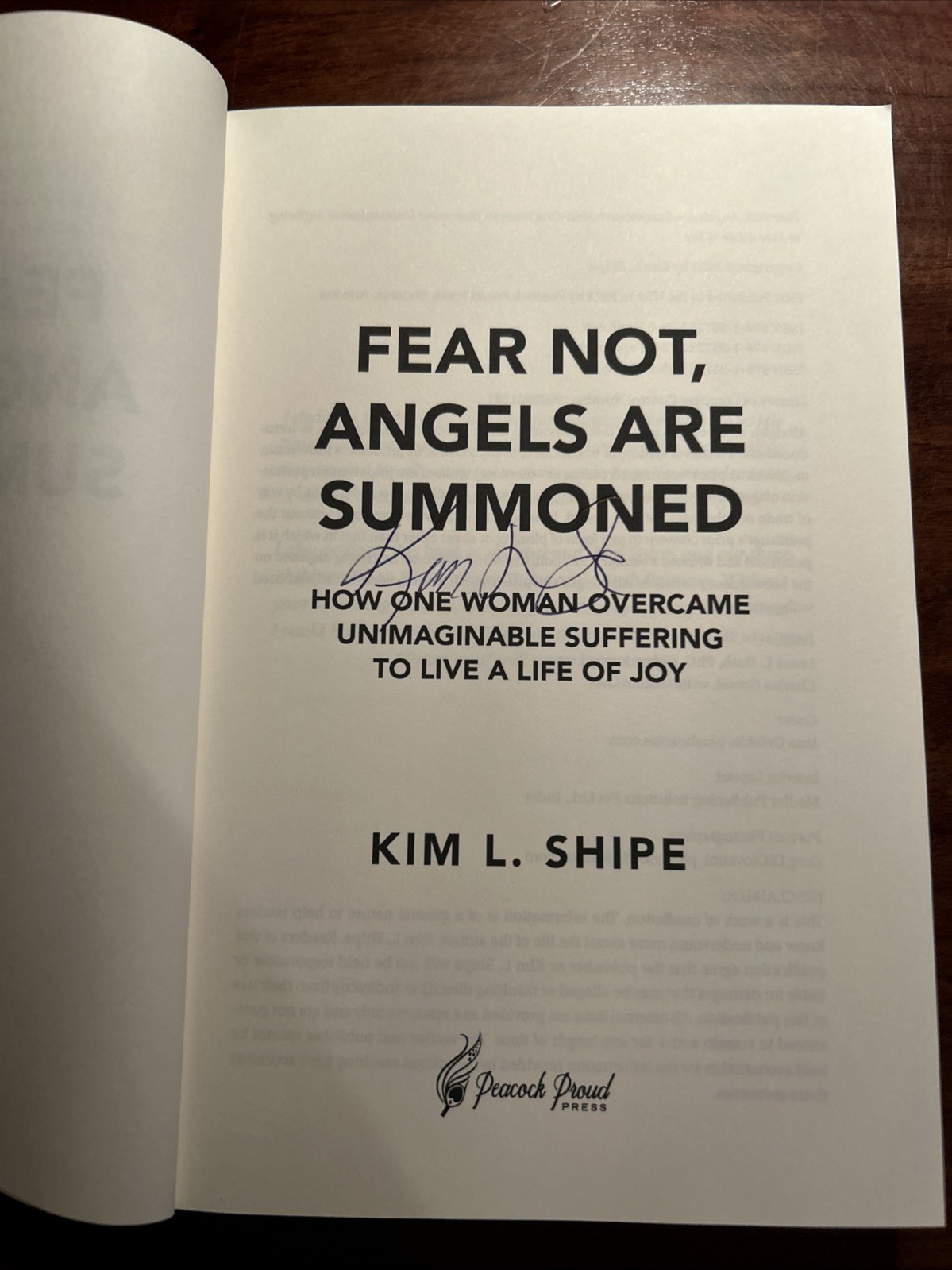 SIGNED Fear Not, Angels Are Summoned: How One Woman Overcame Unimaginable…