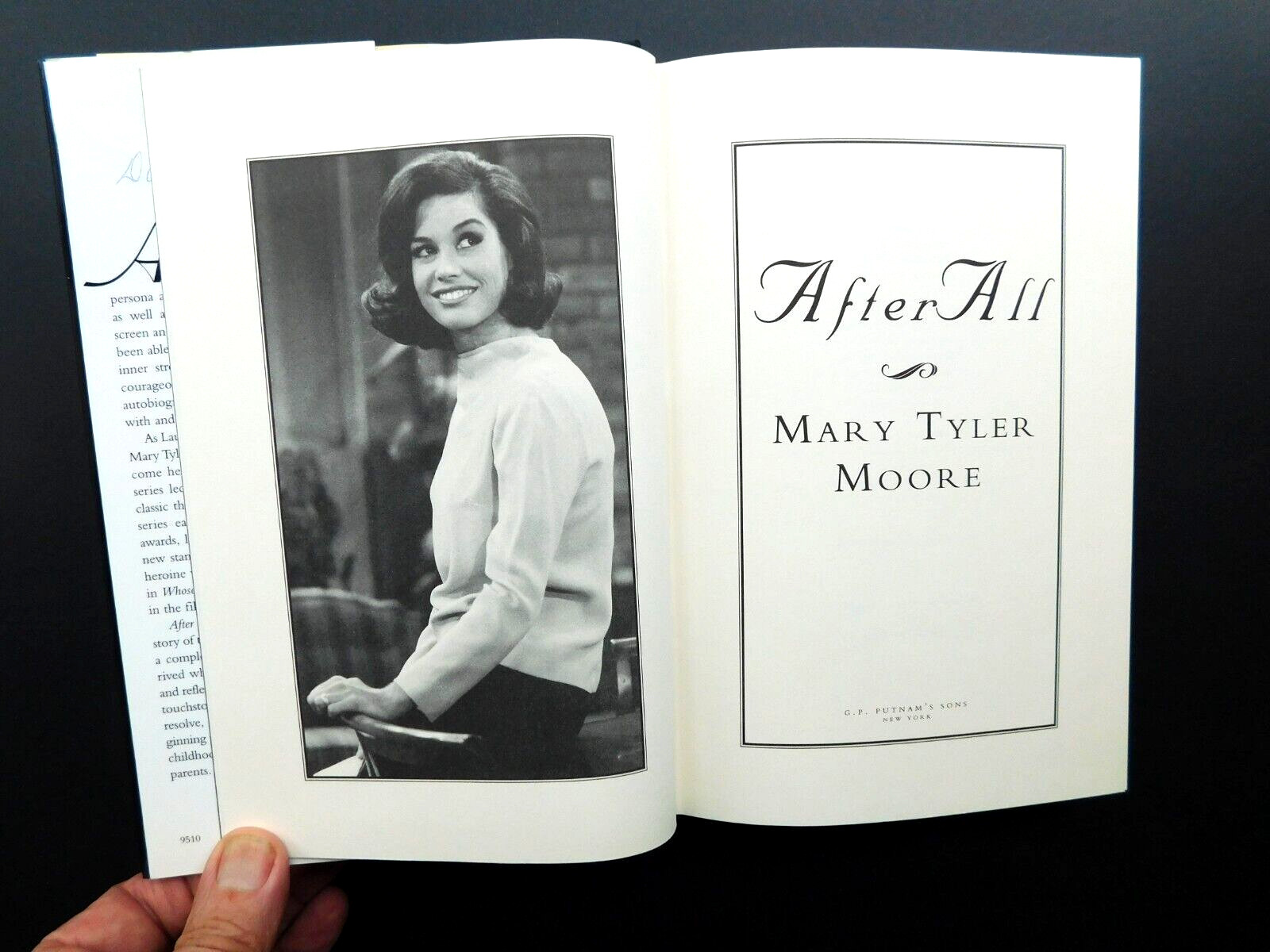 MARY TYLER MOORE 1995 memoir unread autobiography AFTER ALL 332 PAGES Mint cond