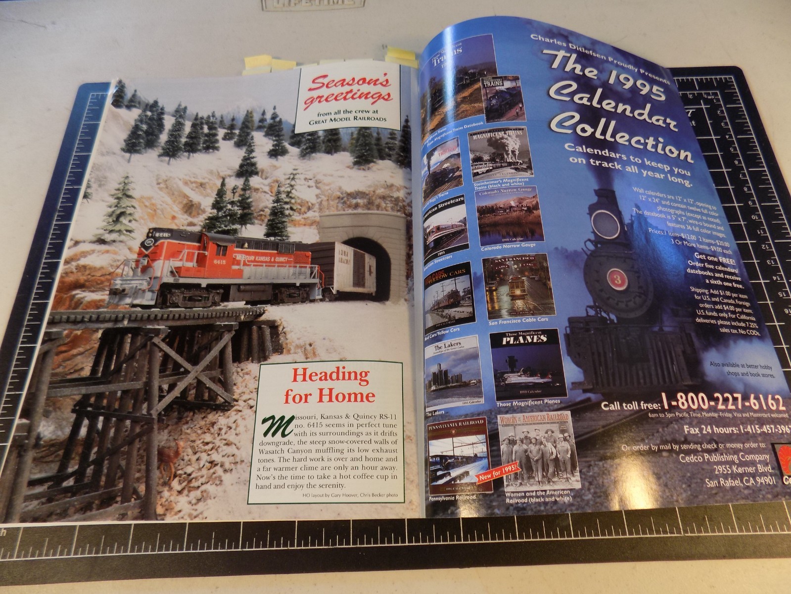 Model Railroader Great Model Railroads, 1995, 8 layouts 98pgs annotated (071554)