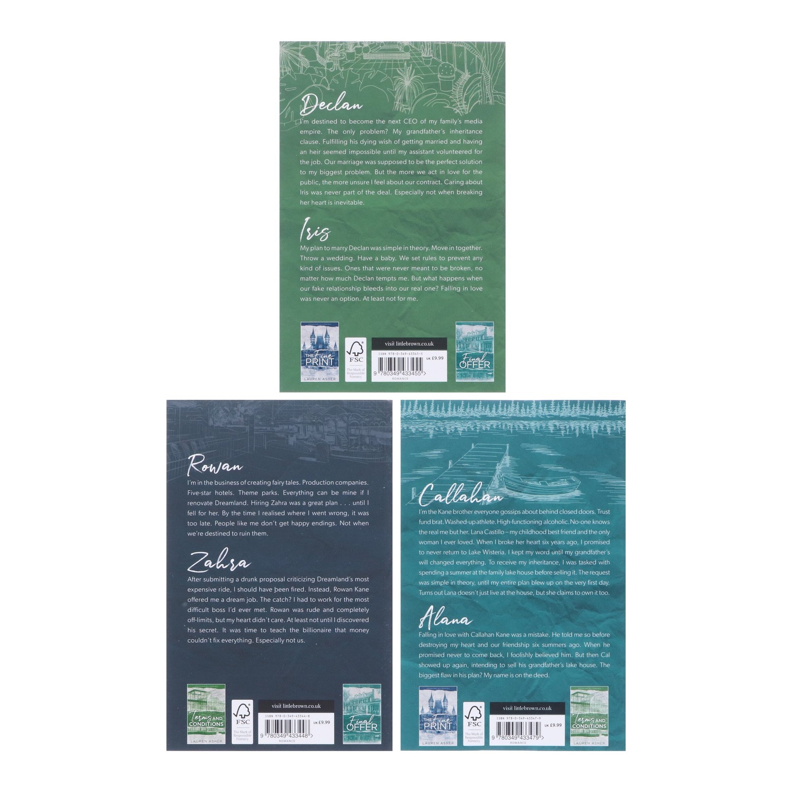 Dreamland Billionaires Series by Lauren Asher 3 Books Collection Set -Fiction-PB