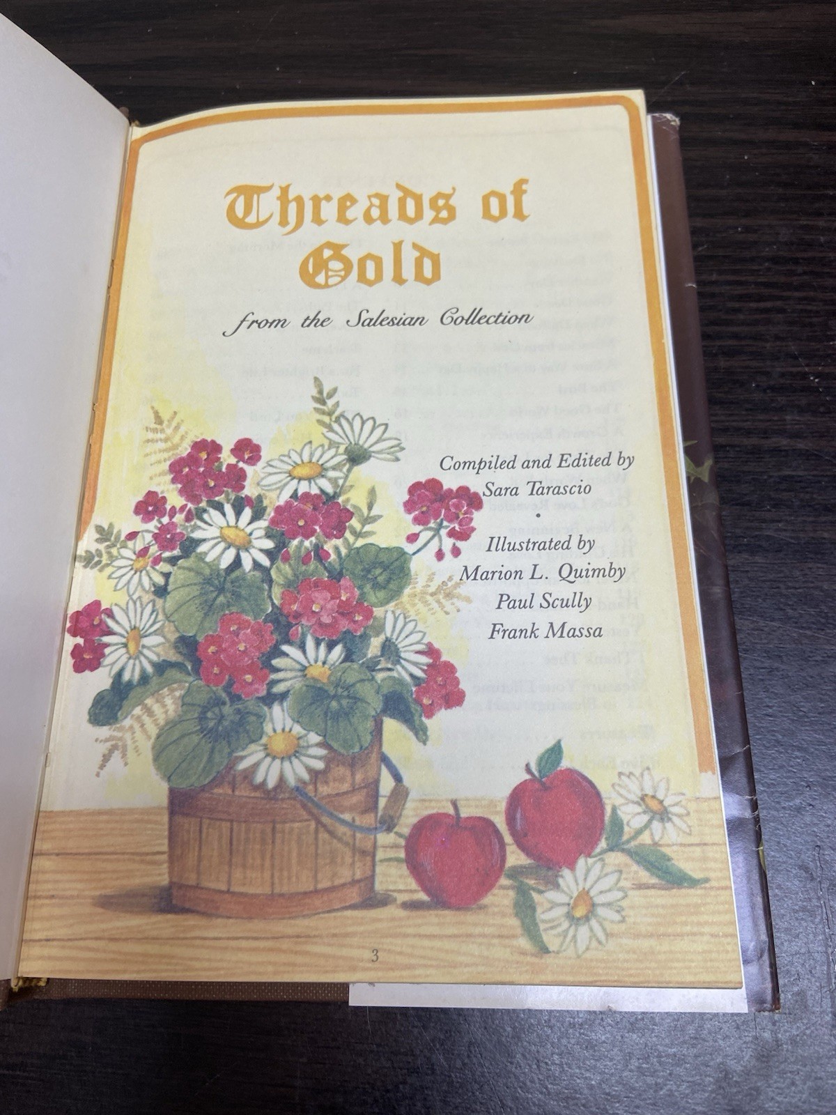 Threads Of Gold From The Salesian Collection Sara Tarascio Hardcover 1986