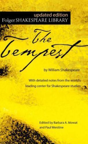 The Tempest; Folger Shakespeare L- 9780743482837, paperback, William Shakespeare