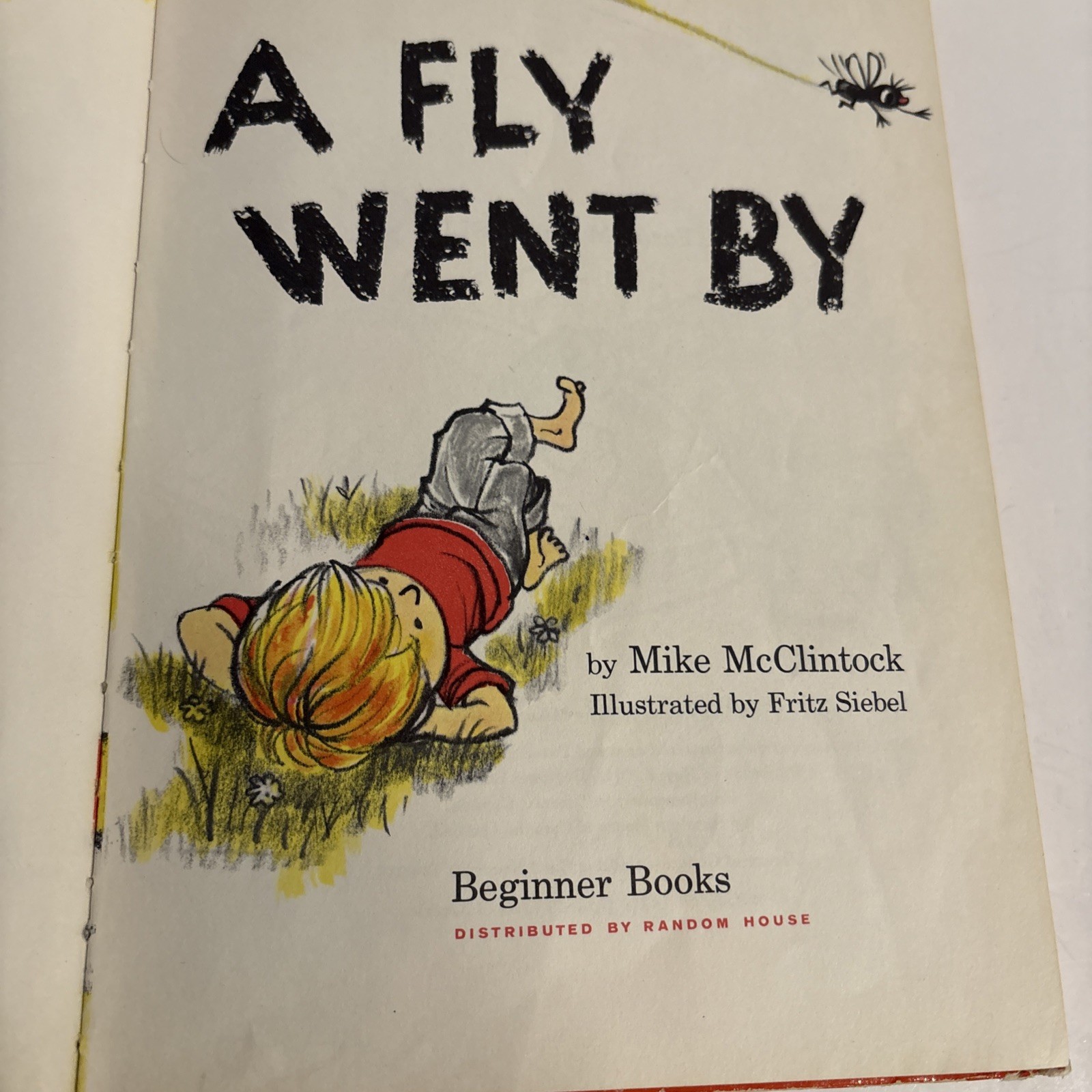Vintage 1958 A Fly Went By Mike McClintock Children’s Book