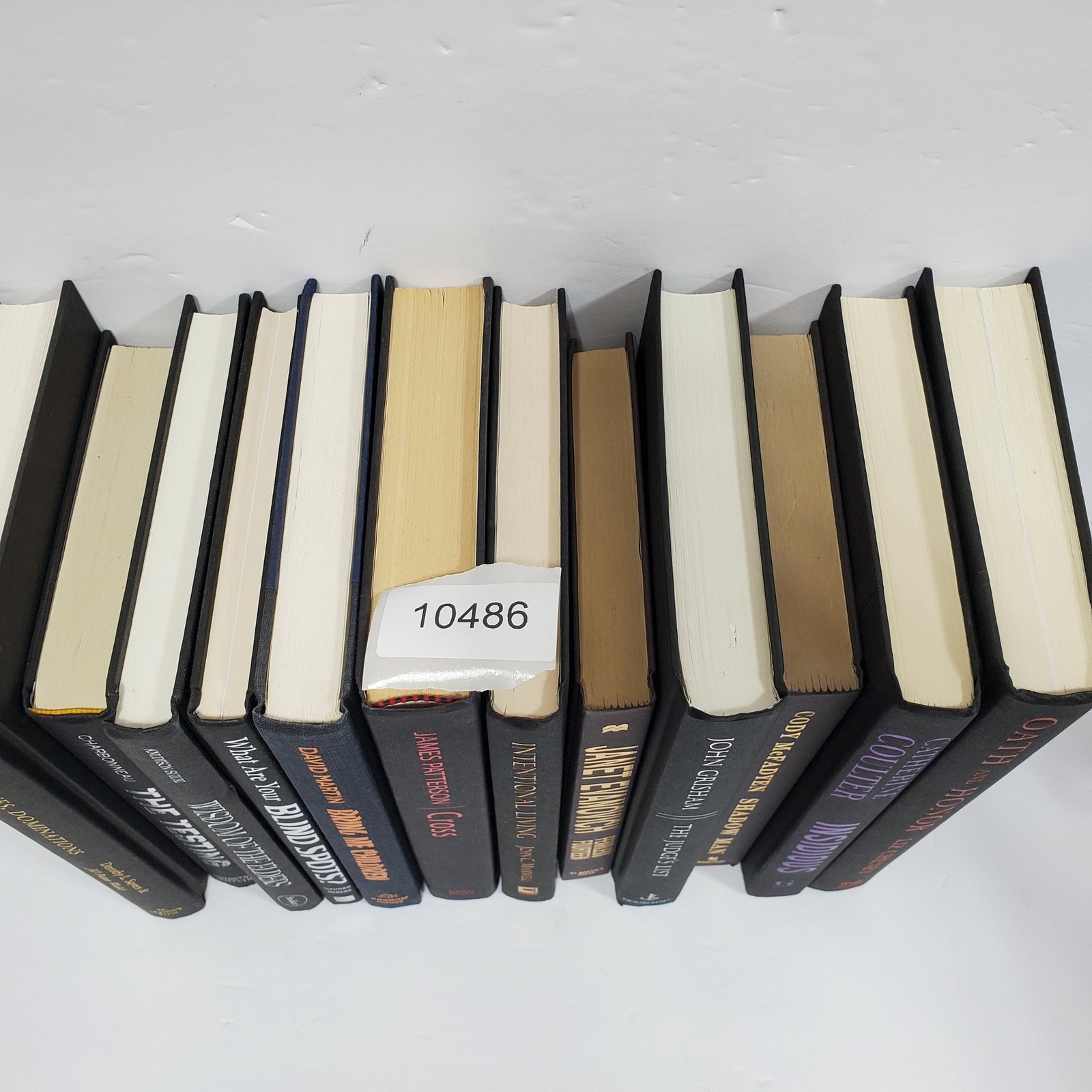 Decorative Staging or Instant Libraries Books Set Black Hardcover Lot of 12