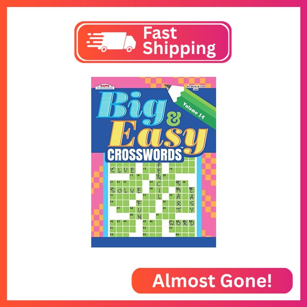 Big & Easy Crosswords Puzzle Book