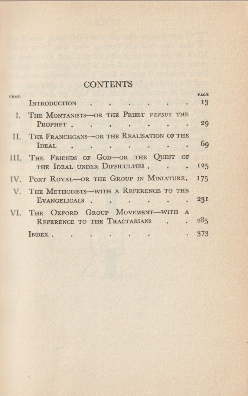 Group Movements Throughout The Ages, Oxford Group, Alcoholics Anonymous, ex-lib
