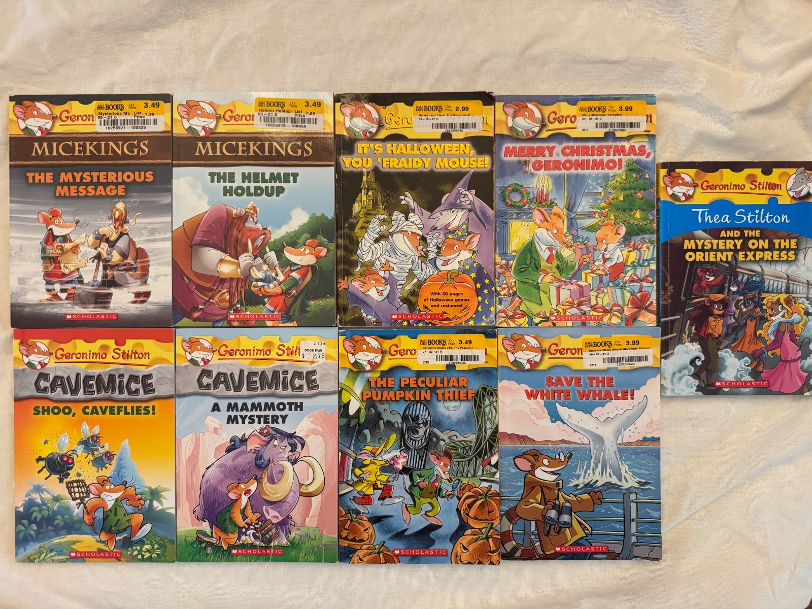 Geronimo Stilton & Thea Stilton Book Lot 9 Books Good Condition Scholastic